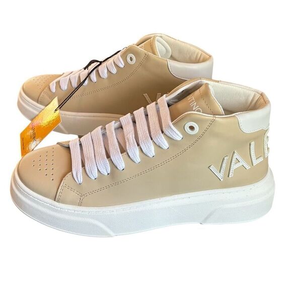 Valentino by Mario Valentino Alisha Logo Mid Top Sneakers NWT Size 6 1/2 - Picture 3 of 10